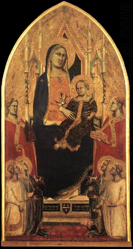 GADDI, Taddeo Madonna and Child Enthroned with Angels and Saints sd china oil painting image